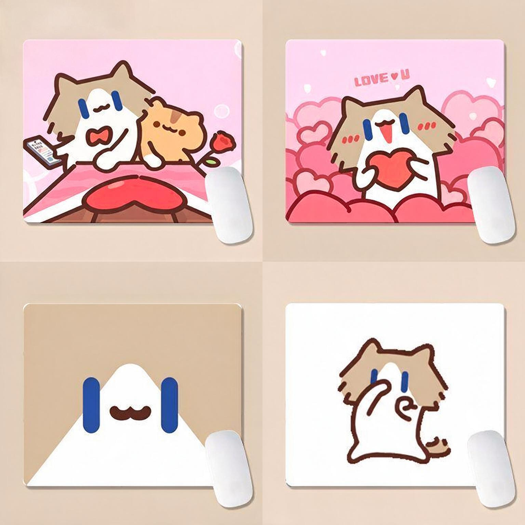 月薪喵鼠标垫可爱办公写字桌垫