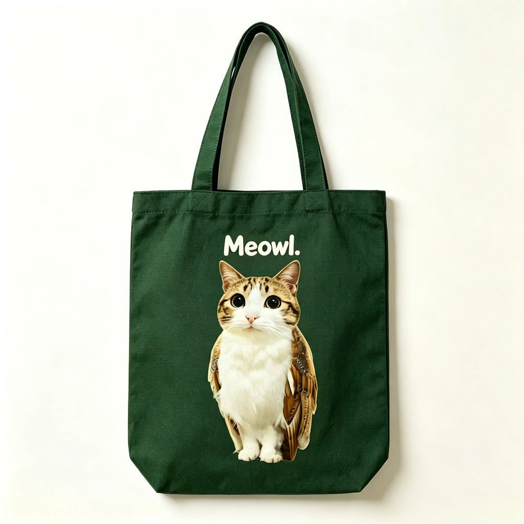 Meowl Canvas Tote Bag
