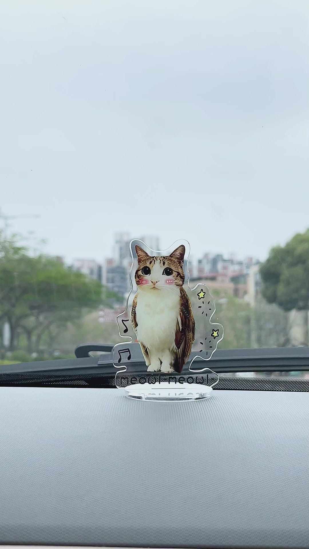 meowl acrylic standee