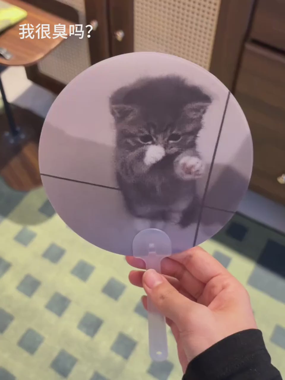 Viral Meme Lenticular Hand Fan | 3D Flip Changing Image Cartoon Meme Fan
