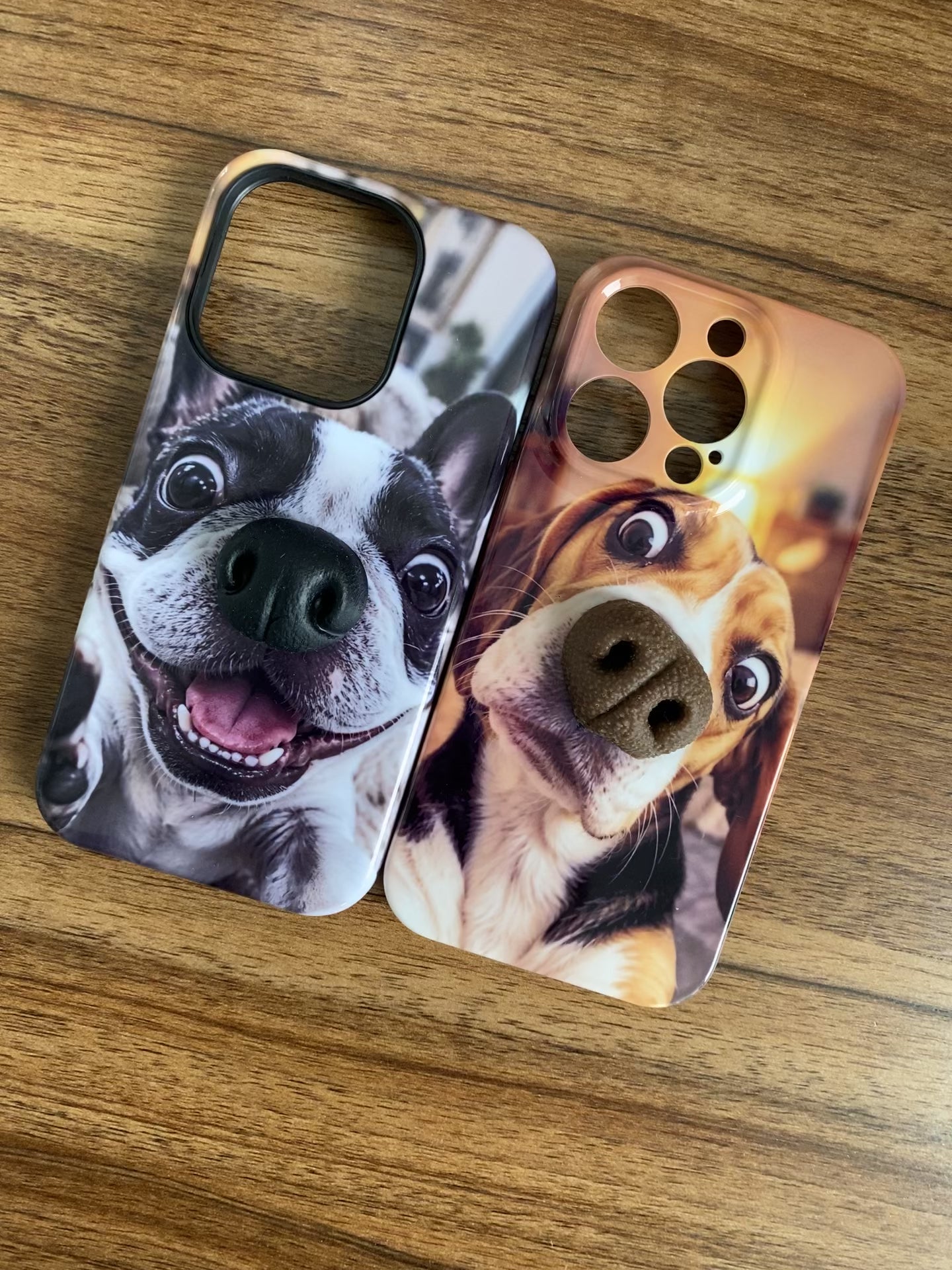 Send your dog photo｜Custom 3D squishy nose dog phone case