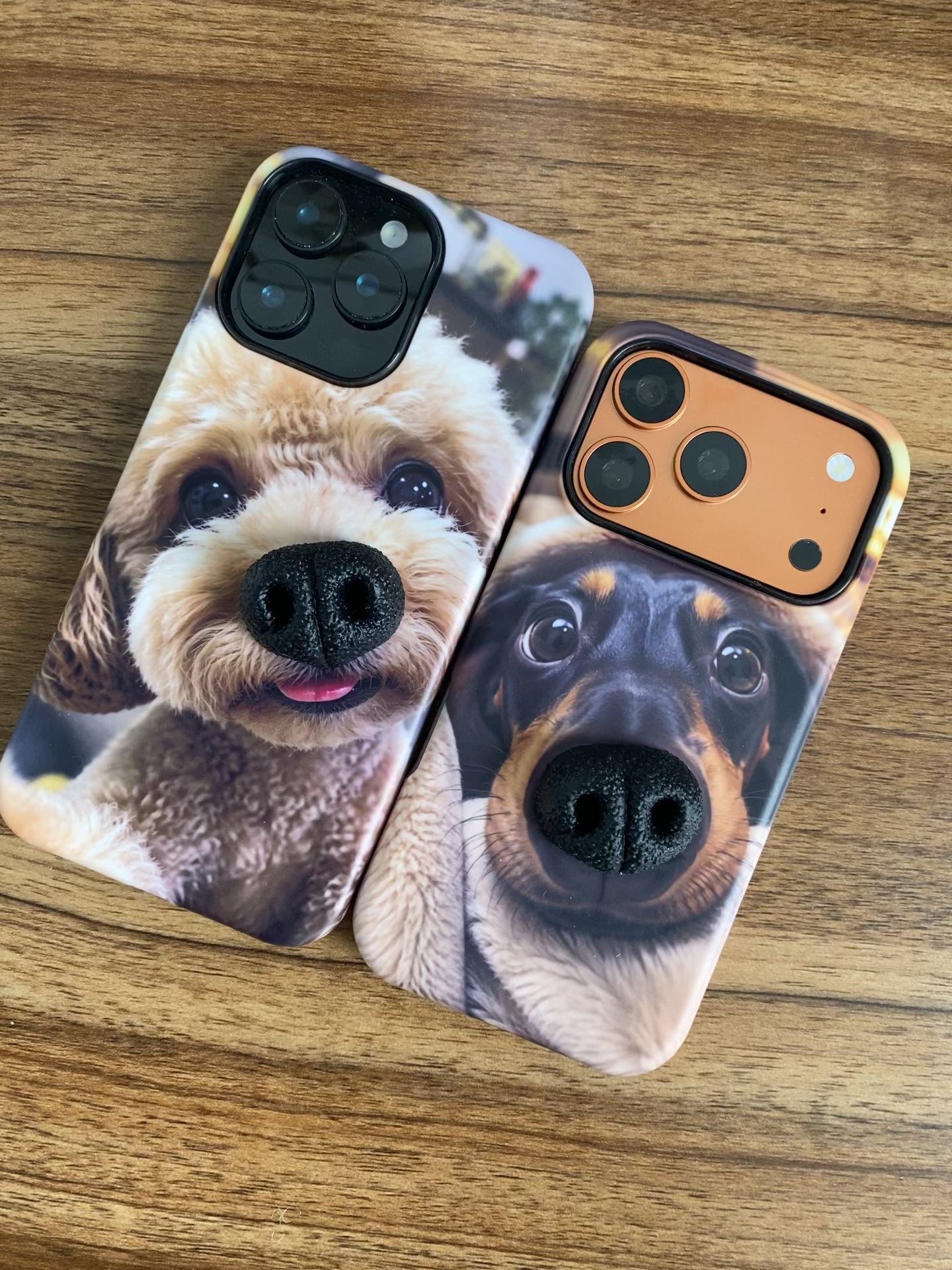 Send your dog photo｜Custom 3D squishy nose dog phone case