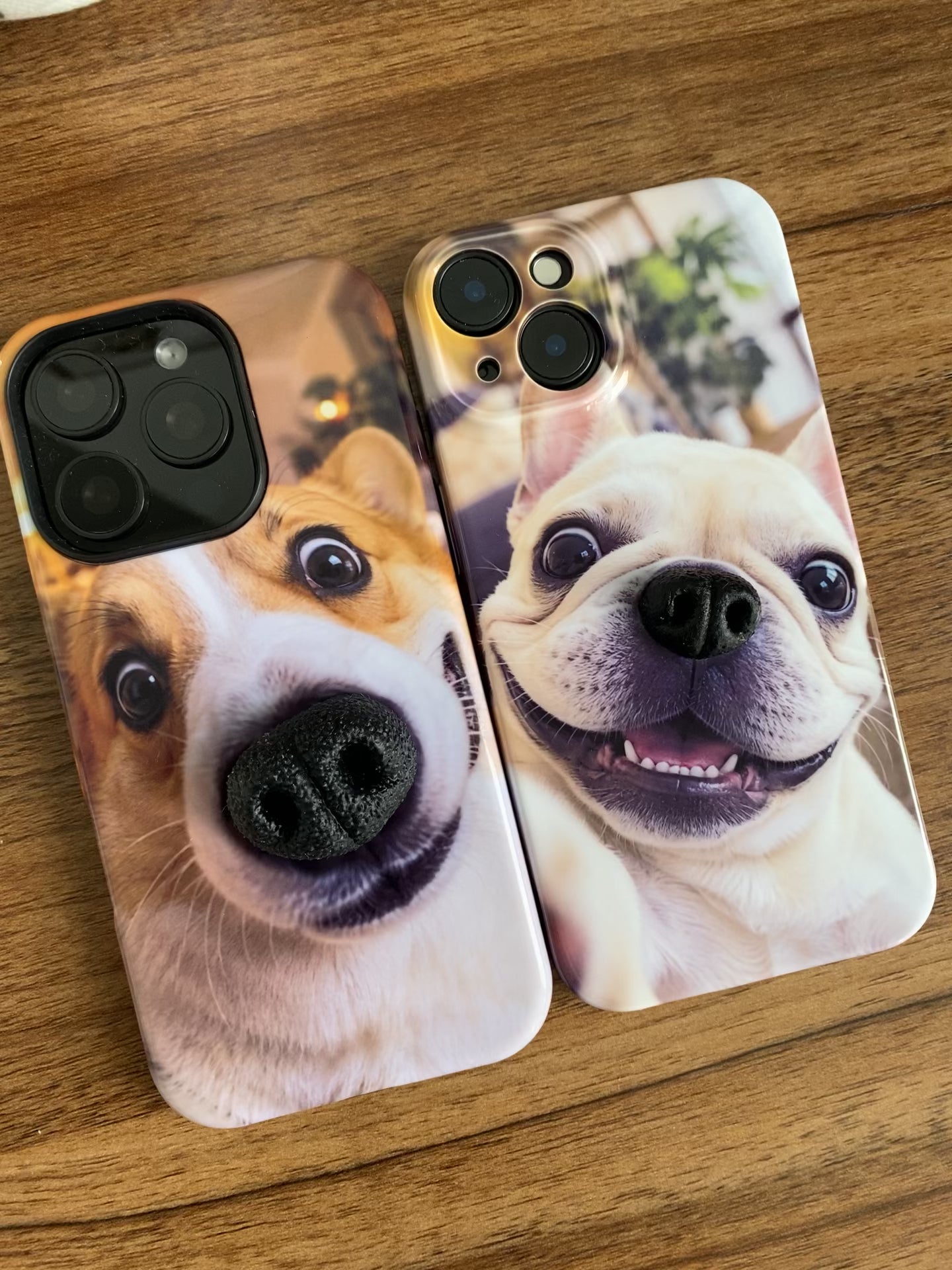 Send your dog photo｜Custom 3D squishy nose dog phone case