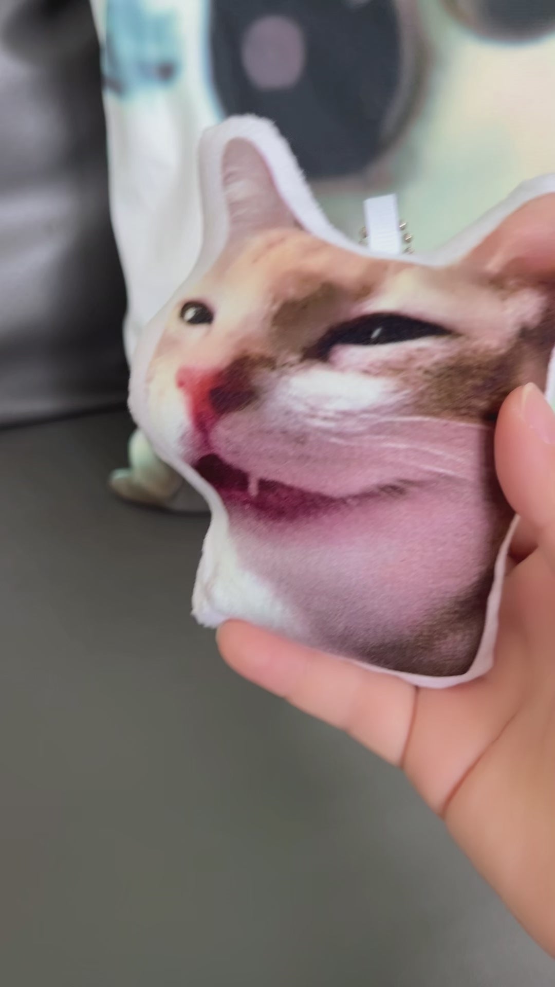 Meme Sound‑Making Plush Keychain